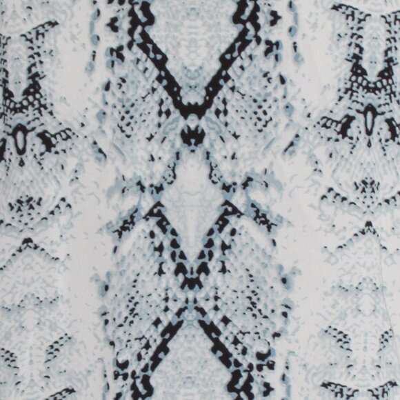 Snake Print Button Down Sheer Blouse - Picture 5 of 6